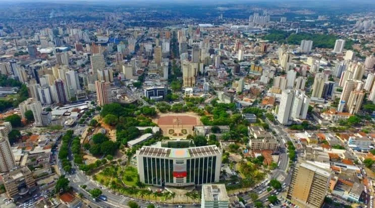 Vista aérea do centro de Goiânia